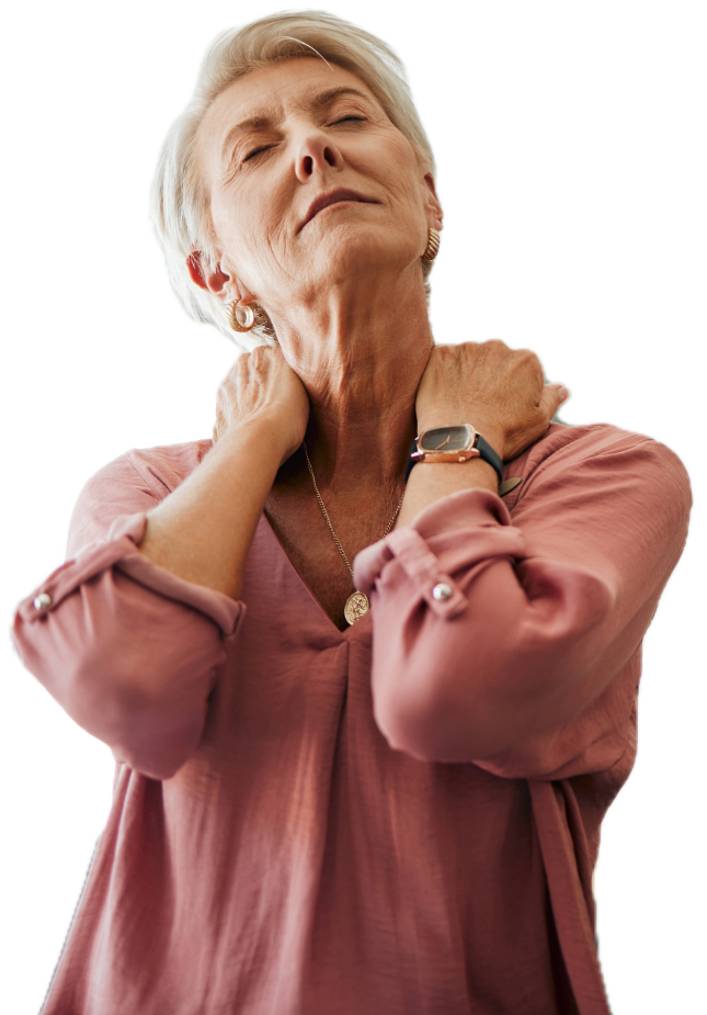 Woman with pain